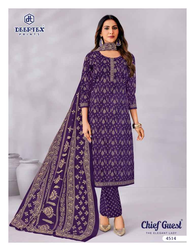 DEEPTEX CHIEF GUEST VOL-45 PURE COTTON DRESS MATERIAL