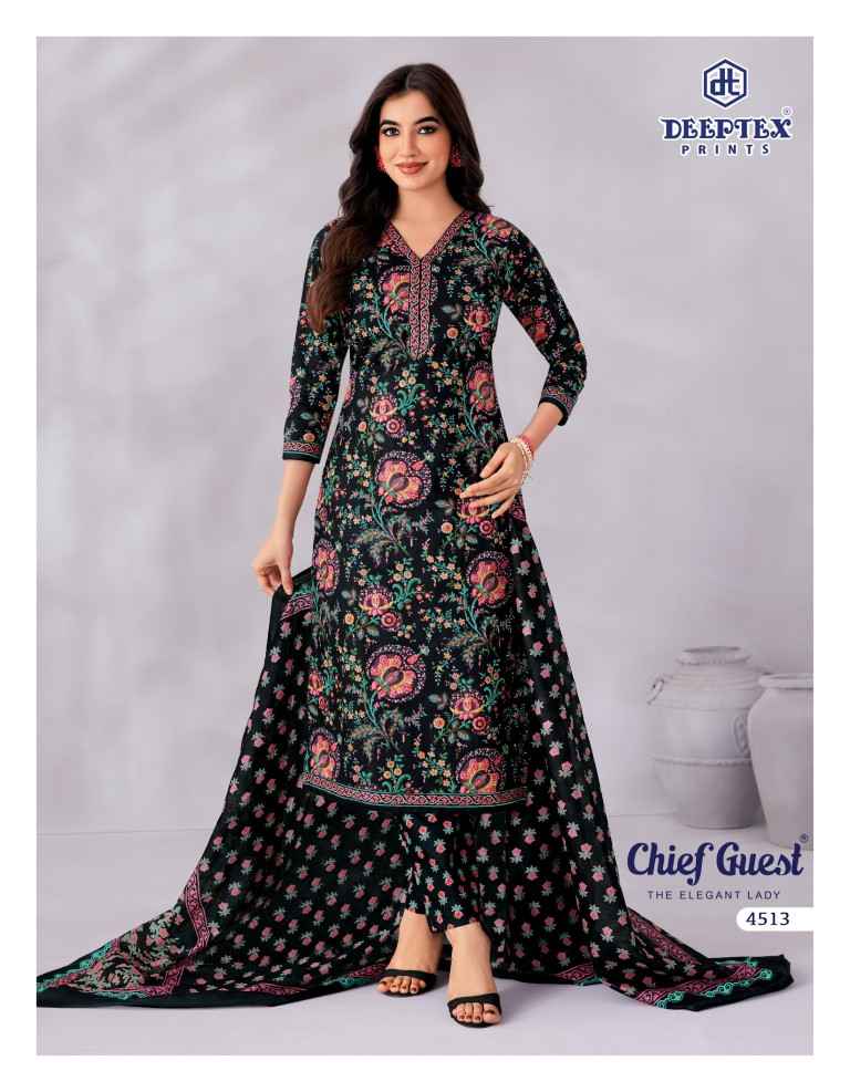 DEEPTEX CHIEF GUEST VOL-45 PURE COTTON DRESS MATERIAL