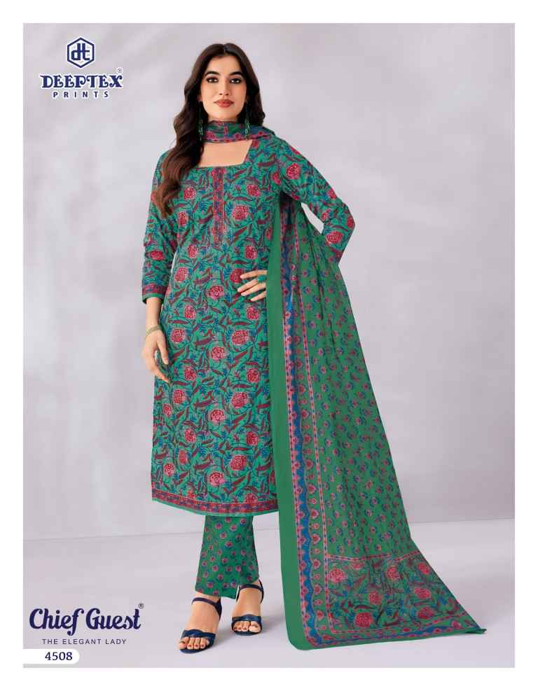 DEEPTEX CHIEF GUEST VOL-45 PURE COTTON DRESS MATERIAL