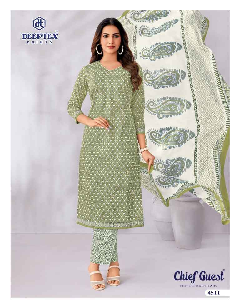 DEEPTEX CHIEF GUEST VOL-45 PURE COTTON DRESS MATERIAL