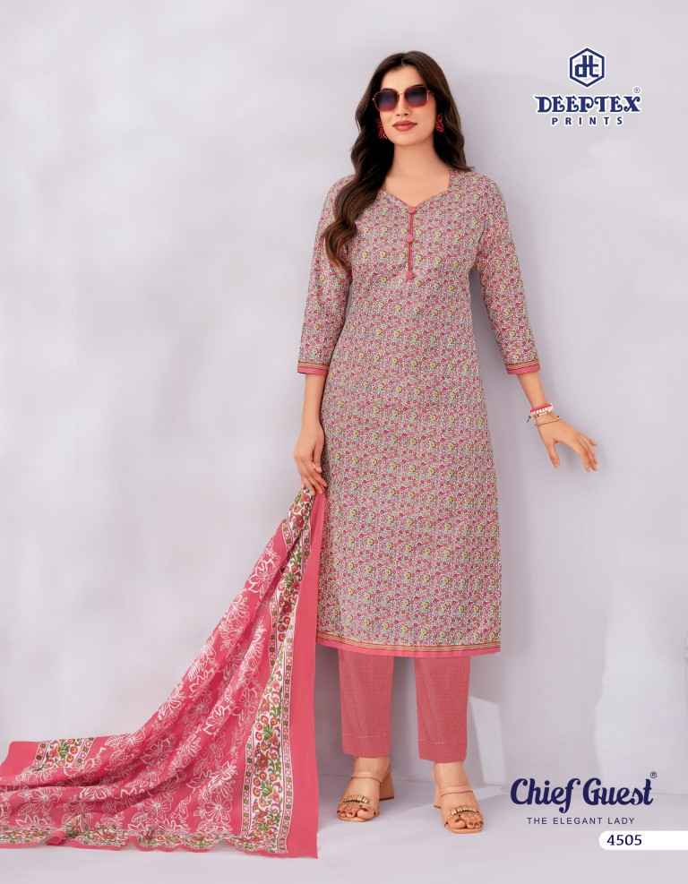 DEEPTEX CHIEF GUEST VOL-45 PURE COTTON DRESS MATERIAL