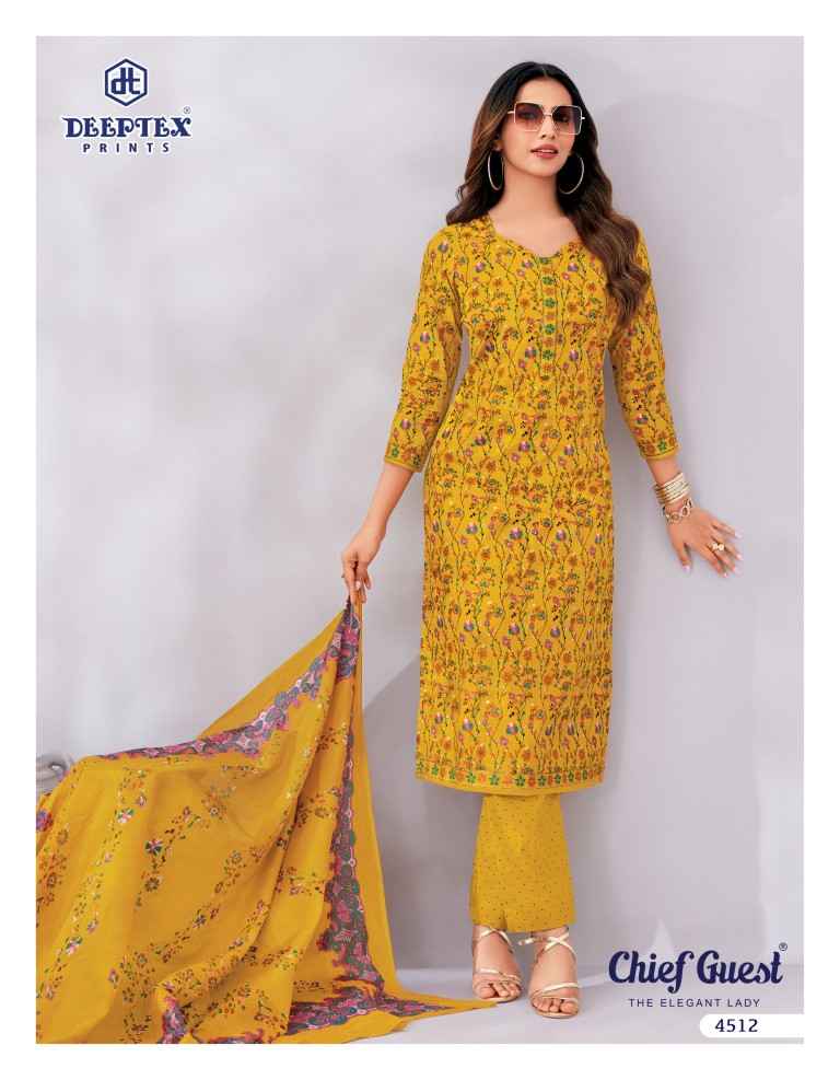 DEEPTEX CHIEF GUEST VOL-45 PURE COTTON DRESS MATERIAL