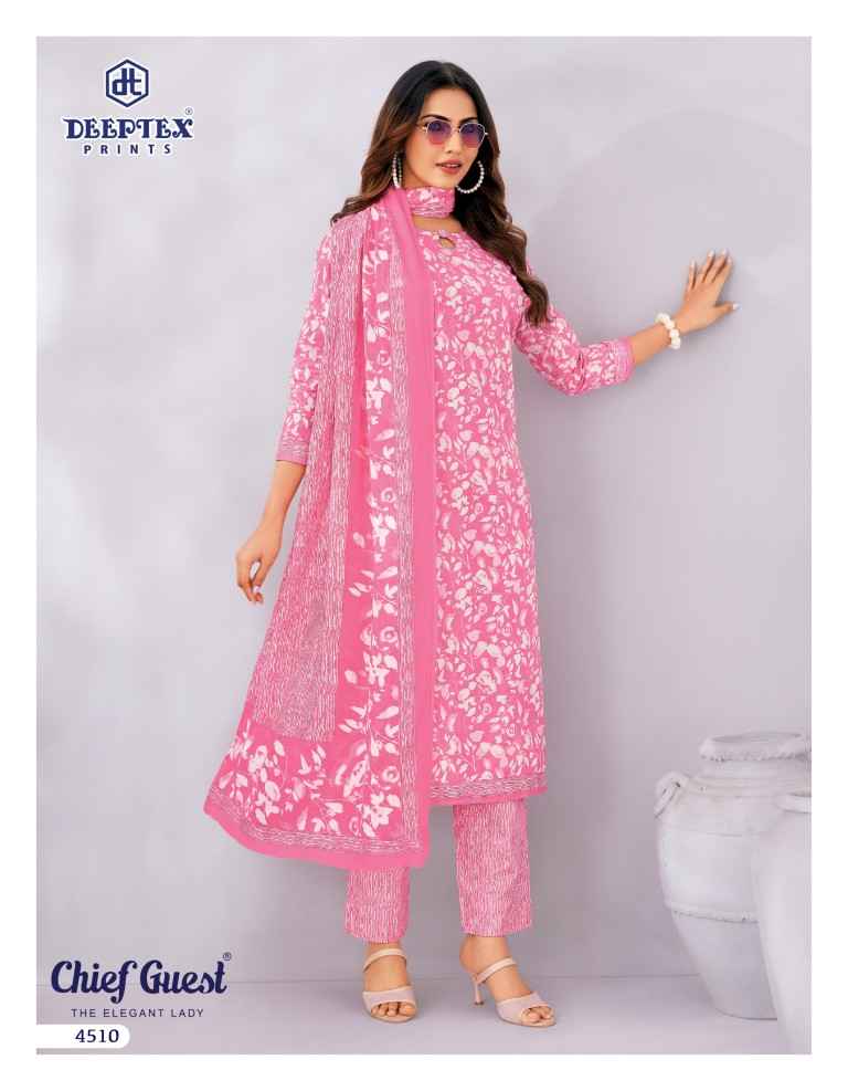 DEEPTEX CHIEF GUEST VOL-45 PURE COTTON DRESS MATERIAL