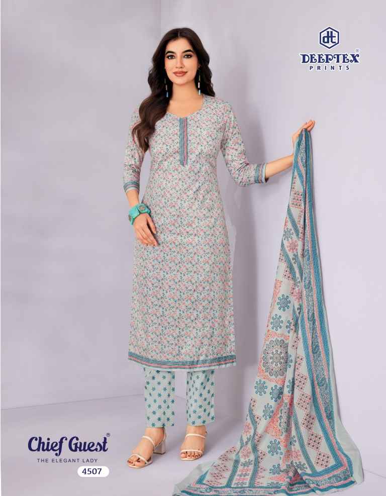 DEEPTEX CHIEF GUEST VOL-45 PURE COTTON DRESS MATERIAL
