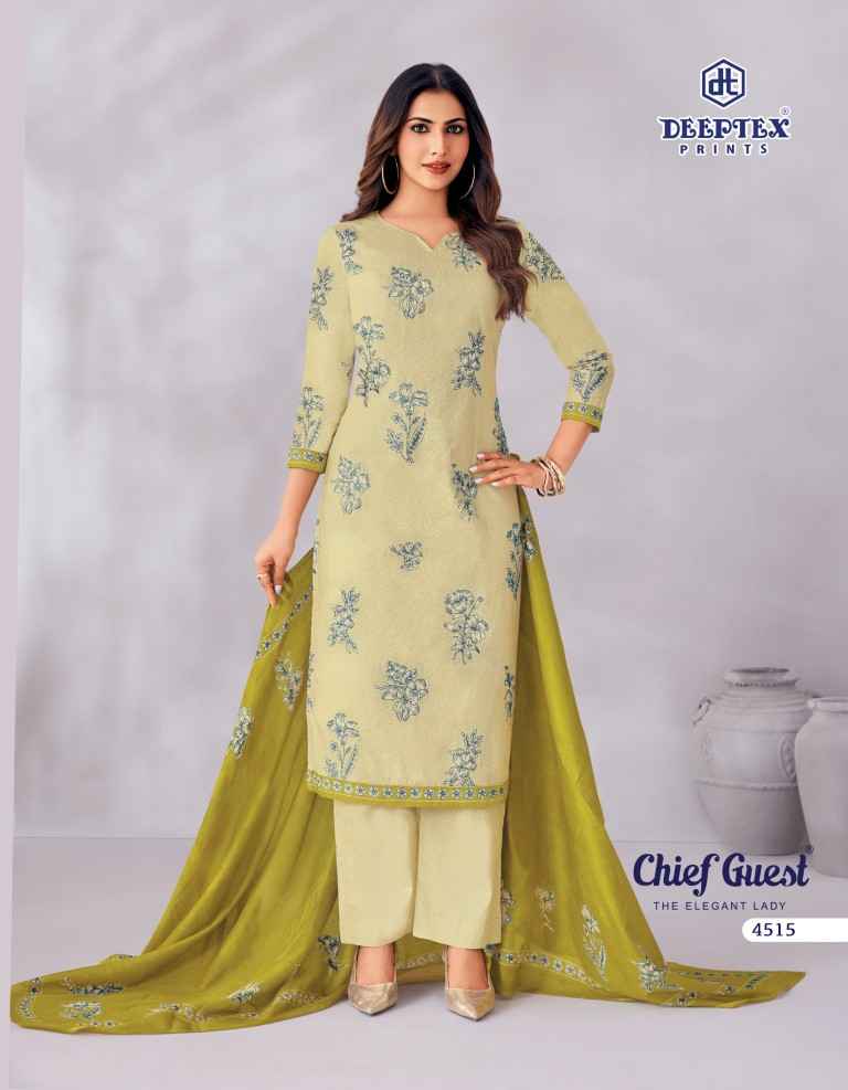 DEEPTEX CHIEF GUEST VOL-45 PURE COTTON DRESS MATERIAL