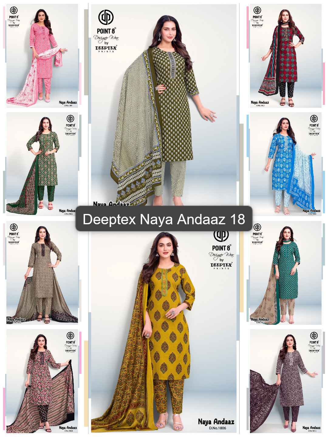 DEEPTEX NAYA ANDAAZ VOL-18 PURE COTTON PRINTED READYMADE SUIT