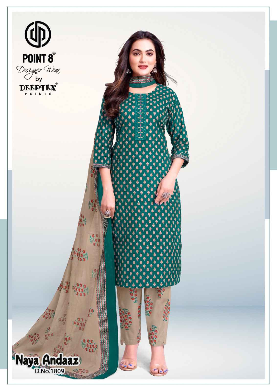 DEEPTEX NAYA ANDAAZ VOL-18 PURE COTTON PRINTED READYMADE SUIT
