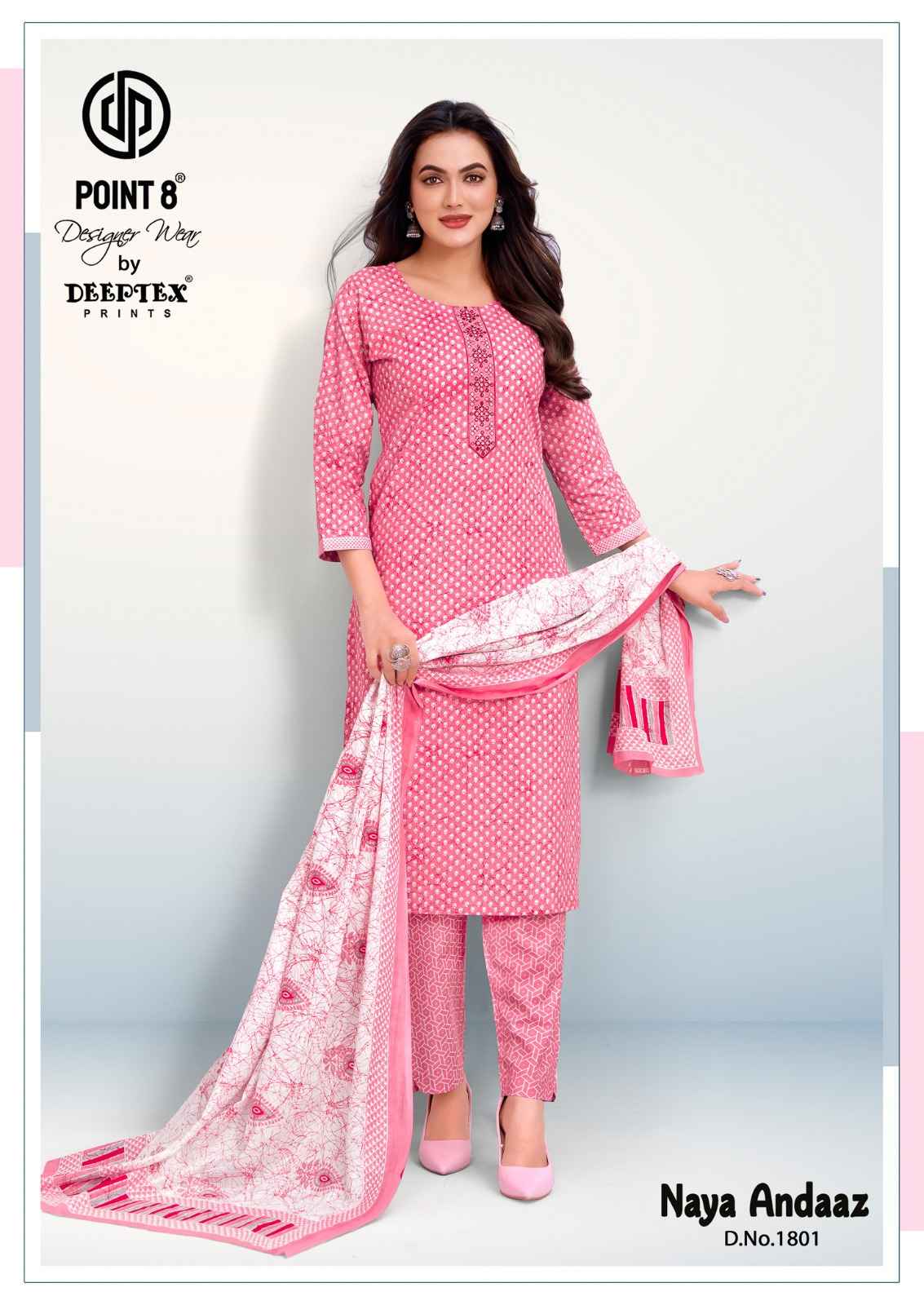 DEEPTEX NAYA ANDAAZ VOL-18 PURE COTTON PRINTED READYMADE SUIT