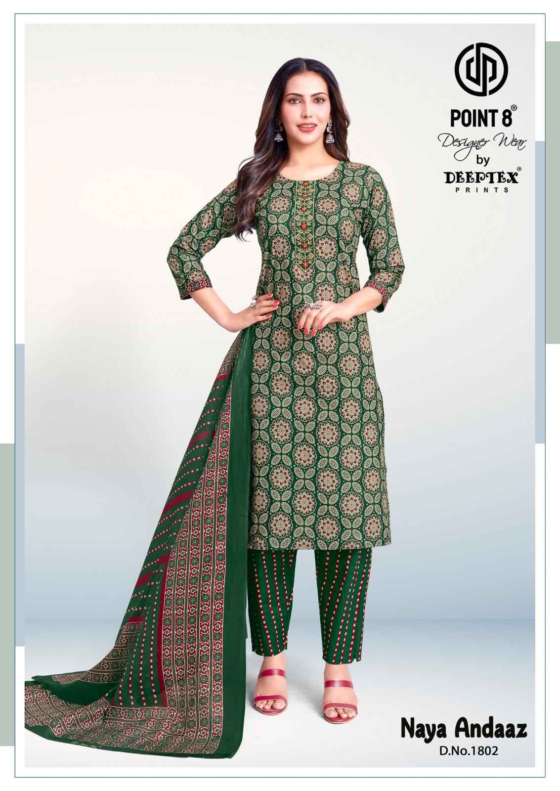 DEEPTEX NAYA ANDAAZ VOL-18 PURE COTTON PRINTED READYMADE SUIT