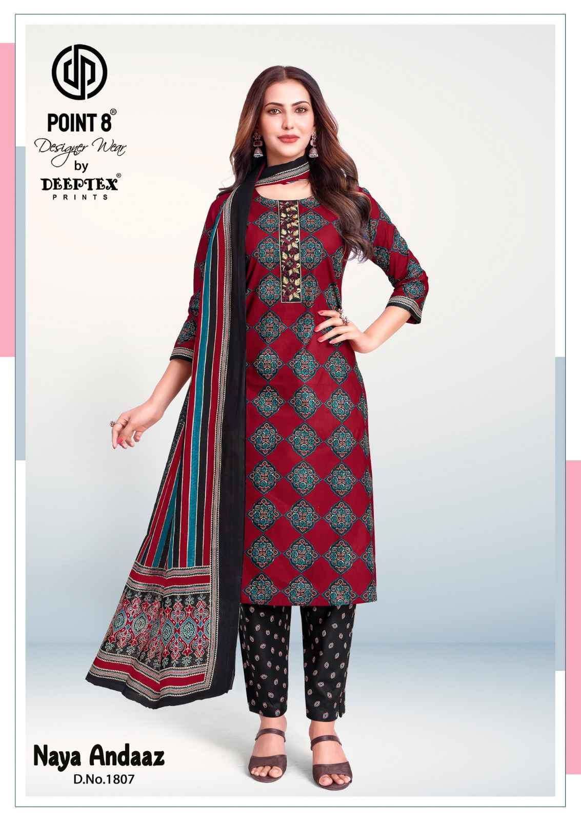 DEEPTEX NAYA ANDAAZ VOL-18 PURE COTTON PRINTED READYMADE SUIT