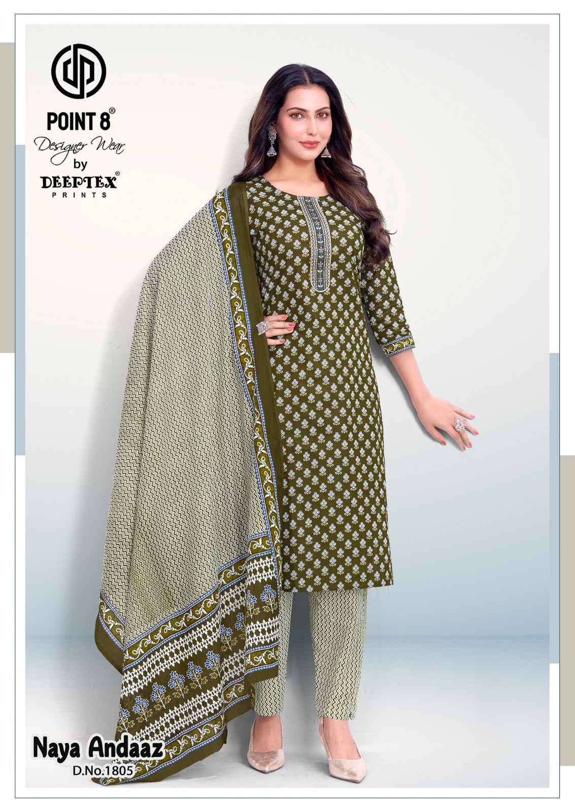 DEEPTEX NAYA ANDAAZ VOL-18 PURE COTTON PRINTED READYMADE SUIT