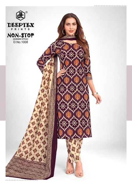 DEEPTEX NON STOP AJRAKH VOL-1 PURE COTTON PRINTEDDRESS MATERIAL