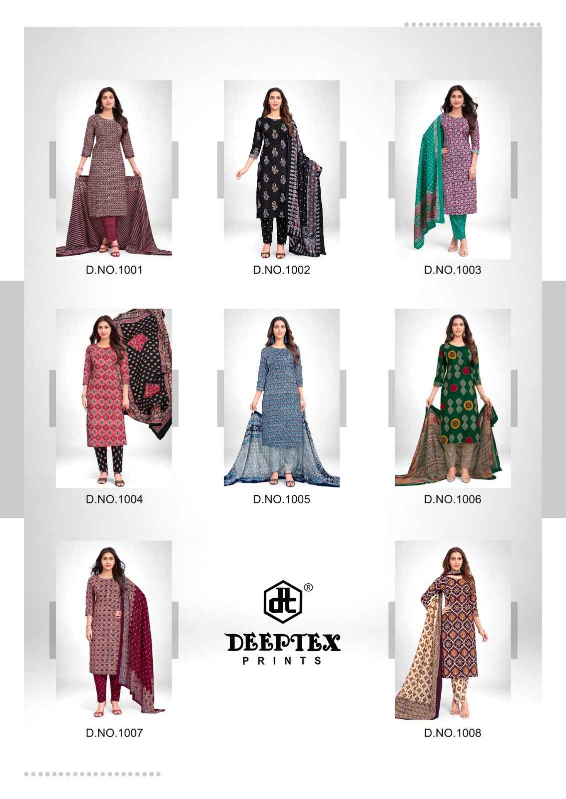 DEEPTEX NON STOP AJRAKH VOL-1 PURE COTTON PRINTEDDRESS MATERIAL
