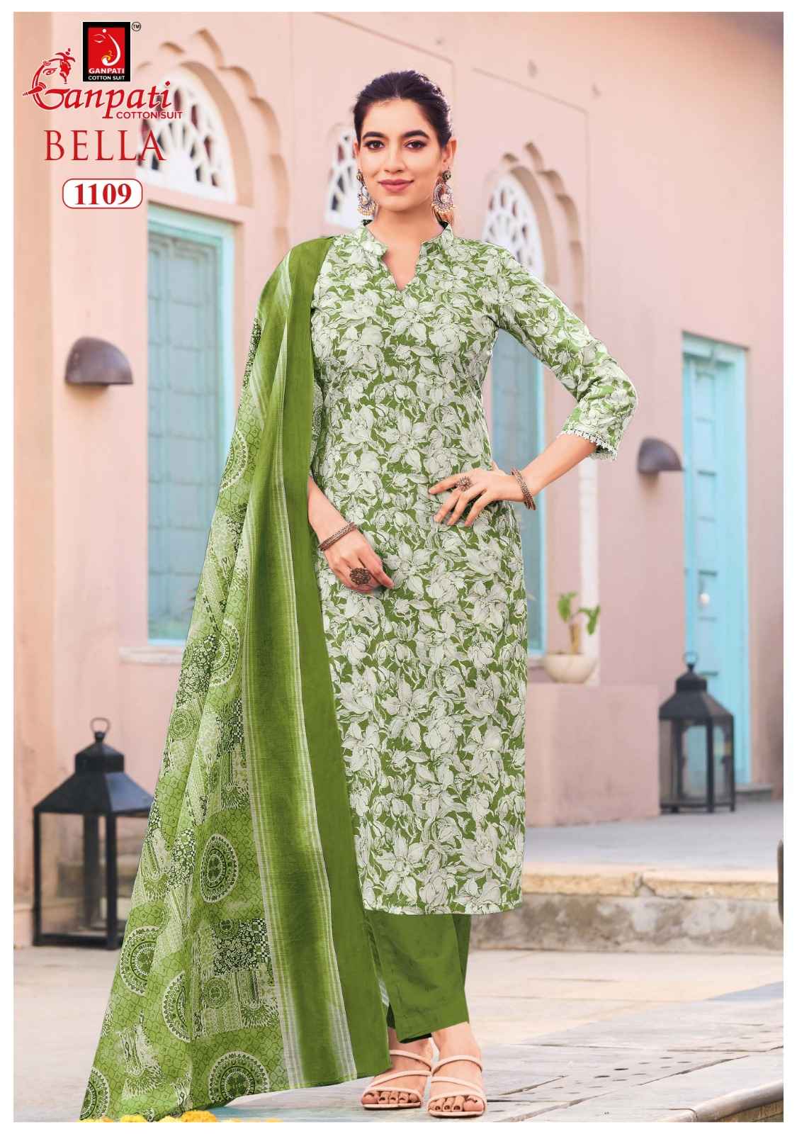 GANPATI BELLA VOL-11 PURE COTTON PRINTED DRESS MATERIAL