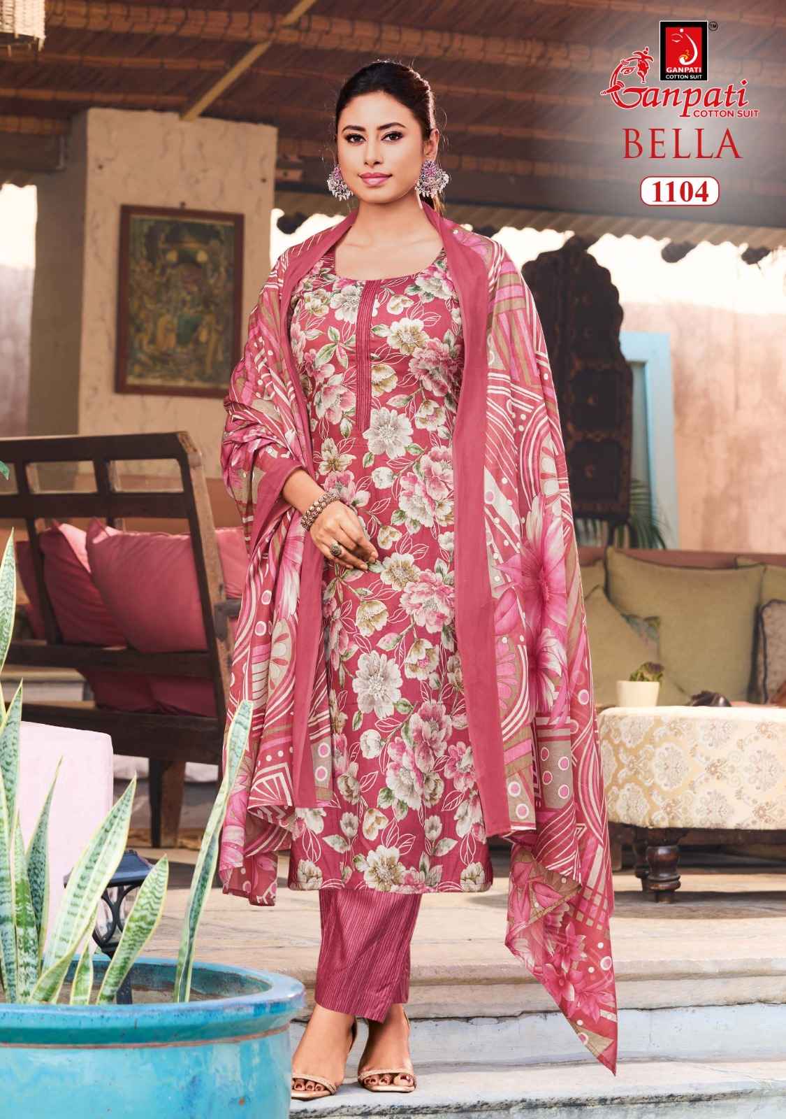 GANPATI BELLA VOL-11 PURE COTTON PRINTED DRESS MATERIAL