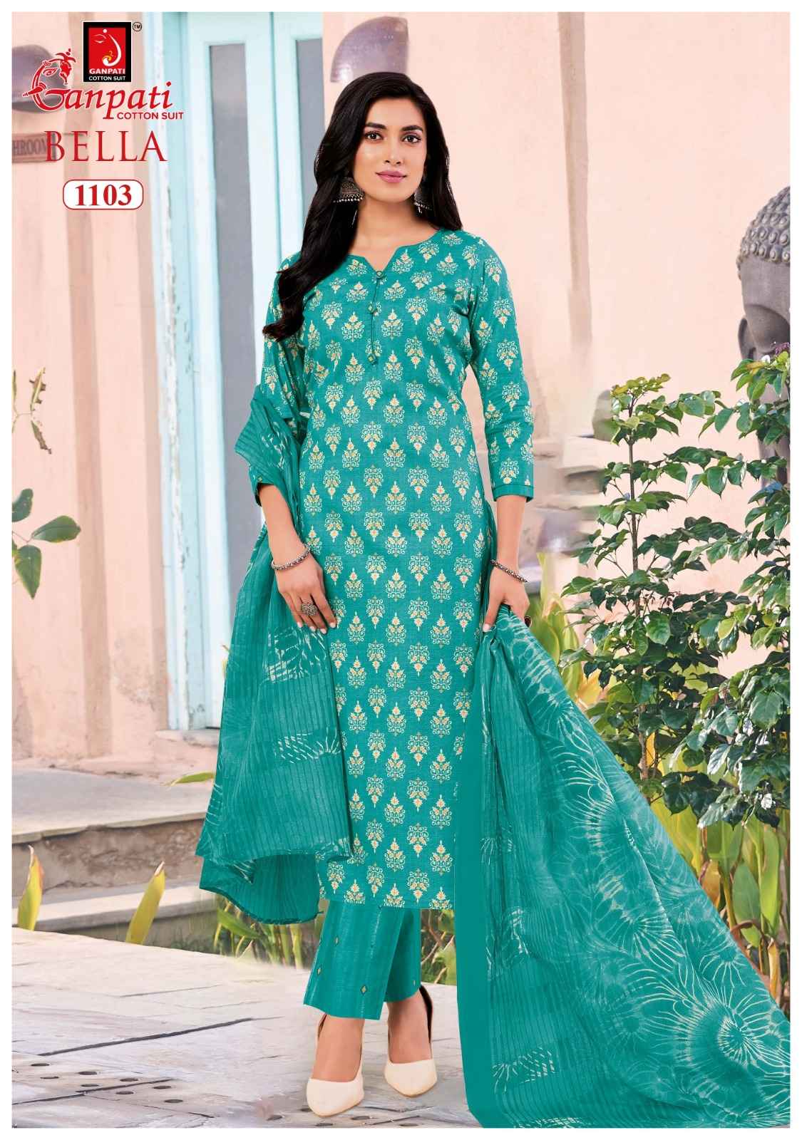 GANPATI BELLA VOL-11 PURE COTTON PRINTED DRESS MATERIAL