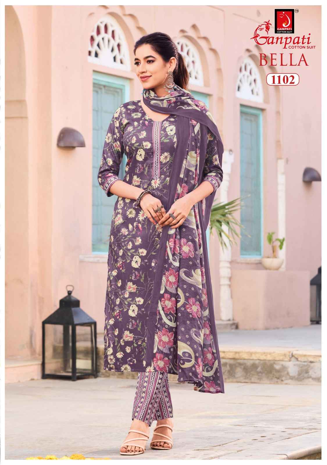GANPATI BELLA VOL-11 PURE COTTON PRINTED DRESS MATERIAL