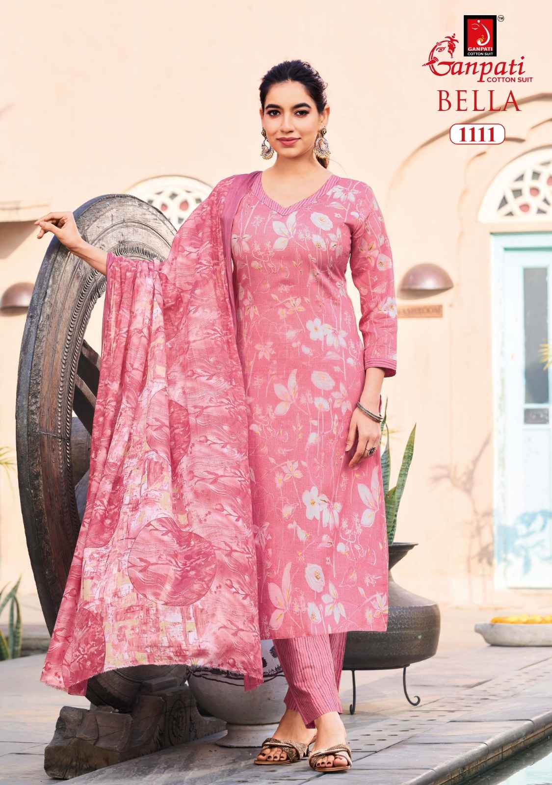 GANPATI BELLA VOL-11 PURE COTTON PRINTED DRESS MATERIAL