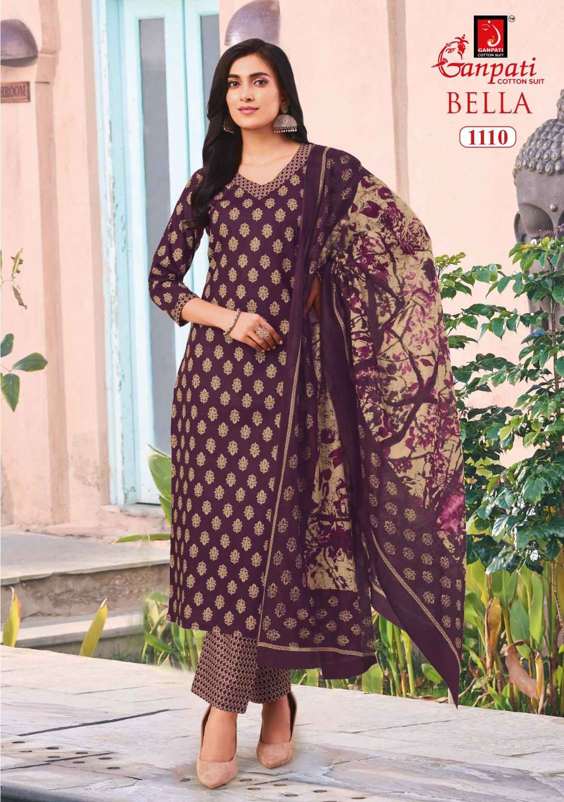 GANPATI BELLA VOL-11 PURE COTTON PRINTED DRESS MATERIAL