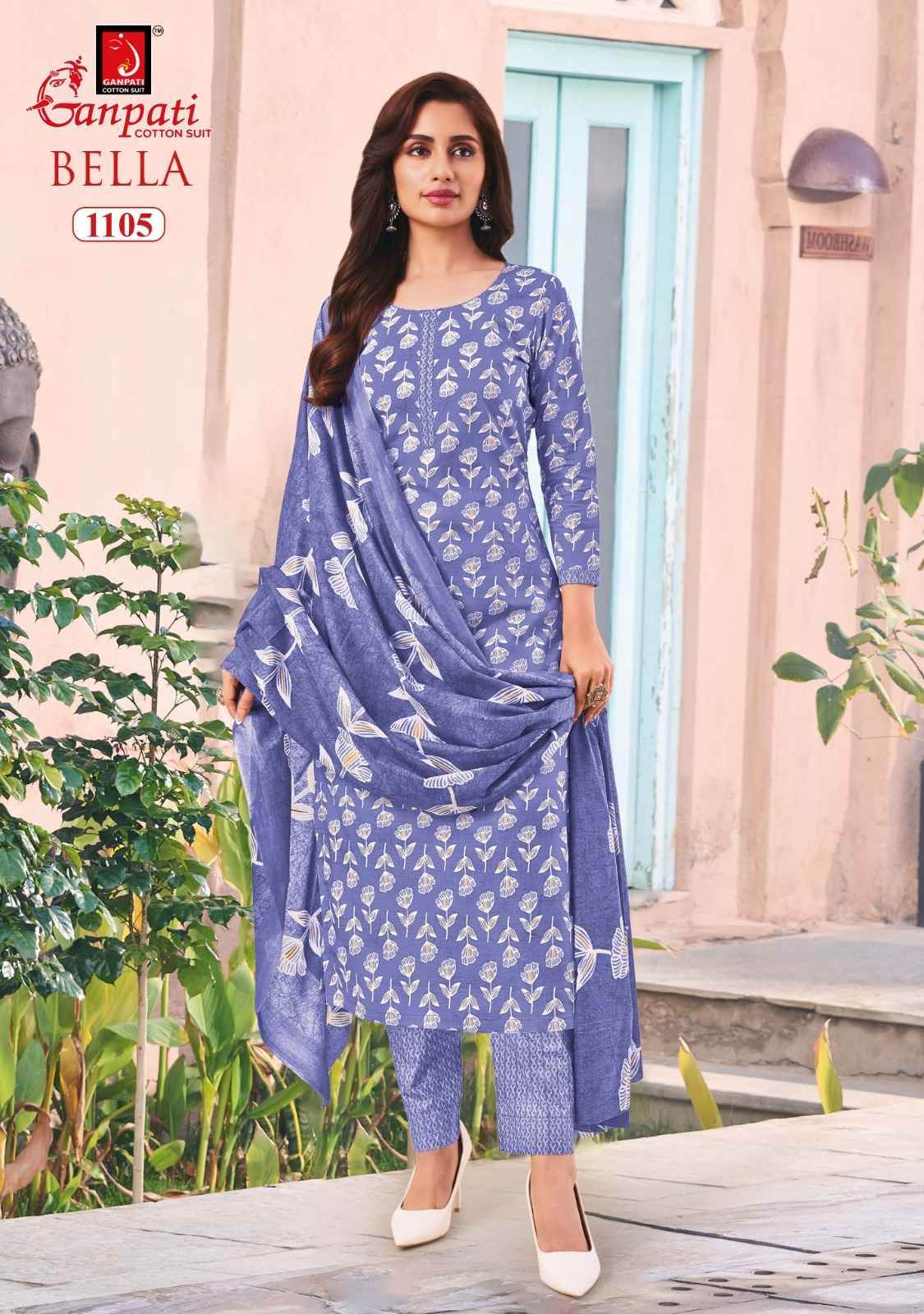GANPATI BELLA VOL-11 PURE COTTON PRINTED DRESS MATERIAL