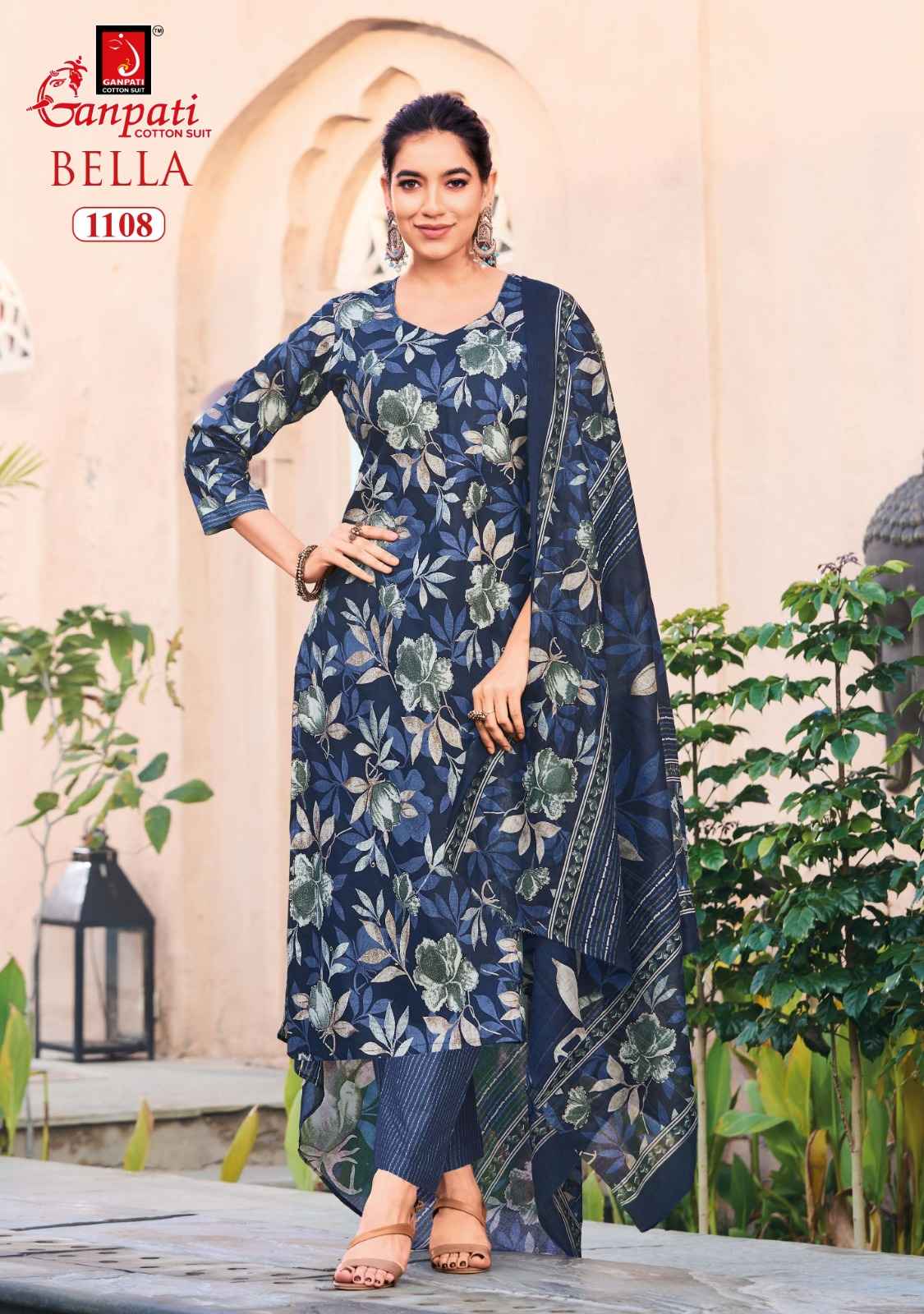 GANPATI BELLA VOL-11 PURE COTTON PRINTED DRESS MATERIAL