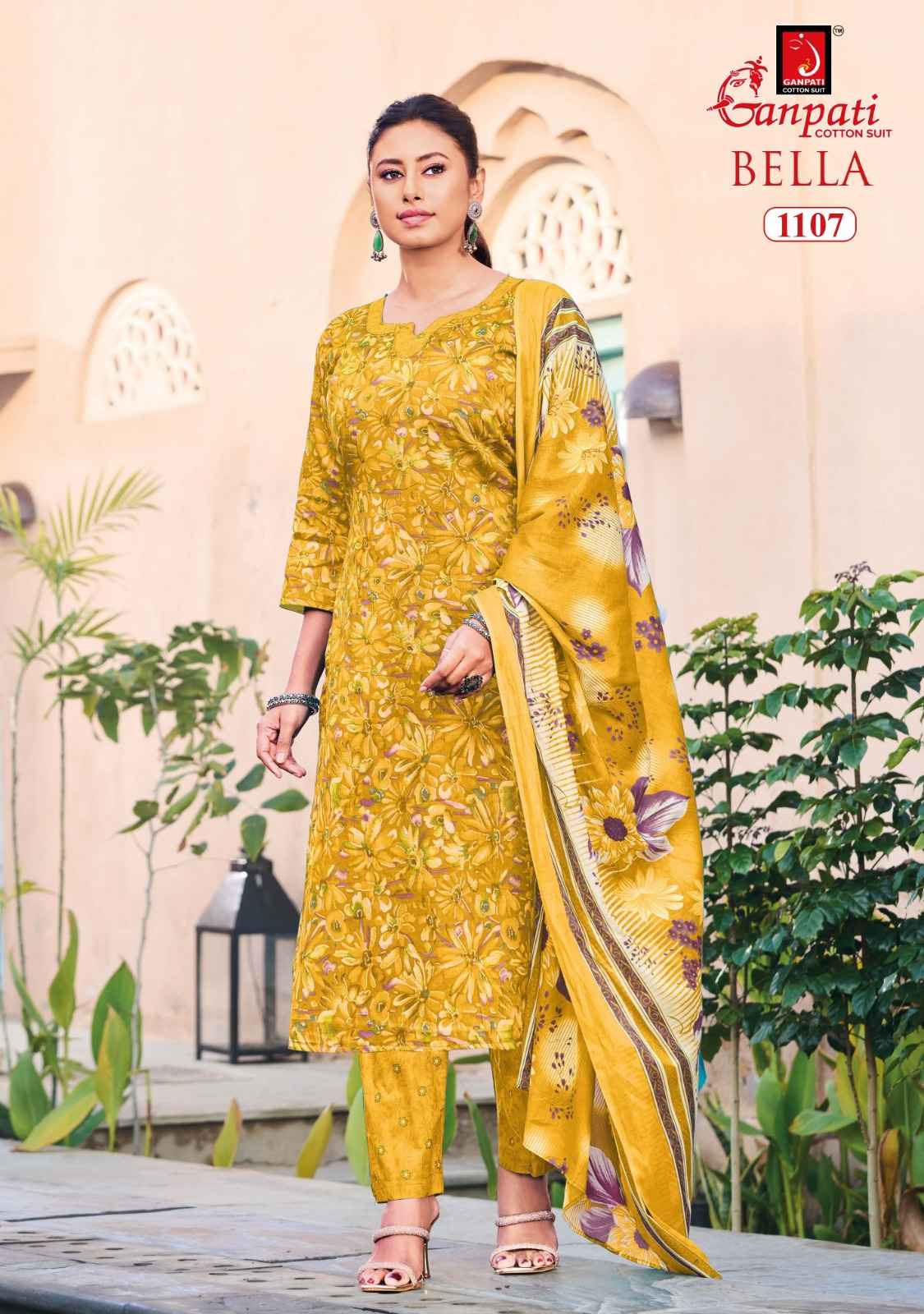 GANPATI BELLA VOL-11 PURE COTTON PRINTED DRESS MATERIAL