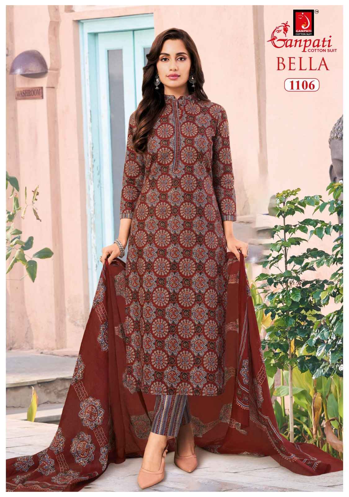 GANPATI BELLA VOL-11 PURE COTTON PRINTED DRESS MATERIAL