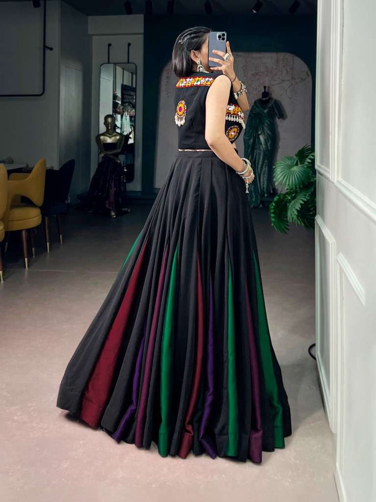 GEORGETTE GAMTHI WORK NAVRATRI LEHENGA CHOLI 