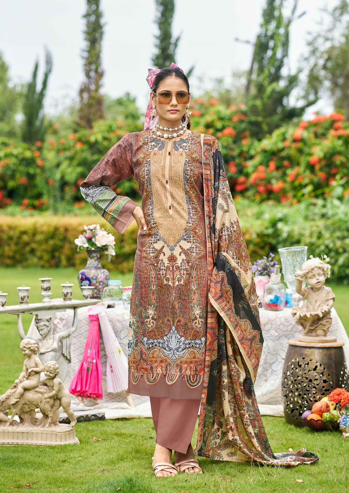 ISHAAL GULMOHAR VOL-42 PURE LAWN PRINTED DRESS MATERIAL 