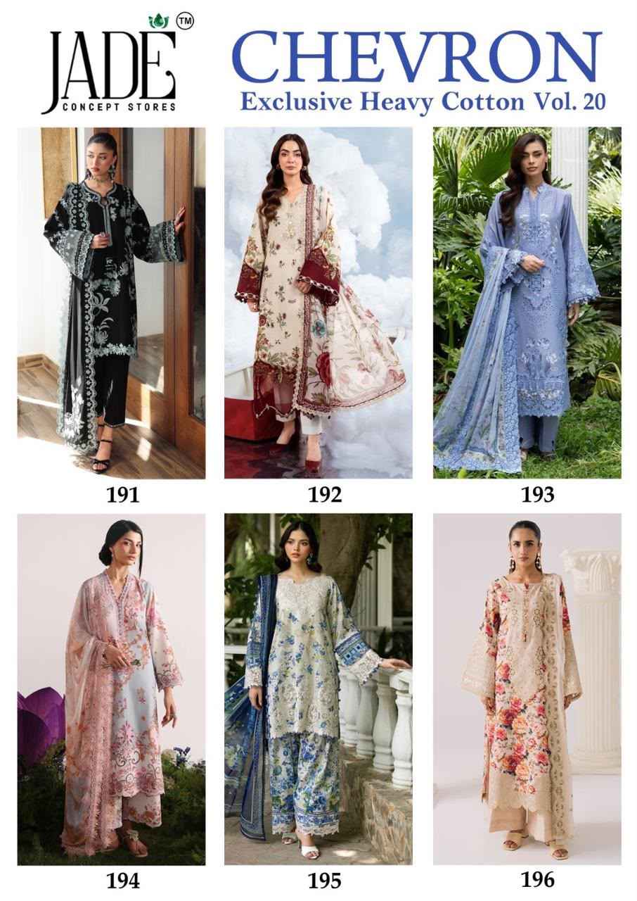 JADE CHEVRON VOL-20 EXCLUSIVE HEAVY COTTON DRESS MATERIAL