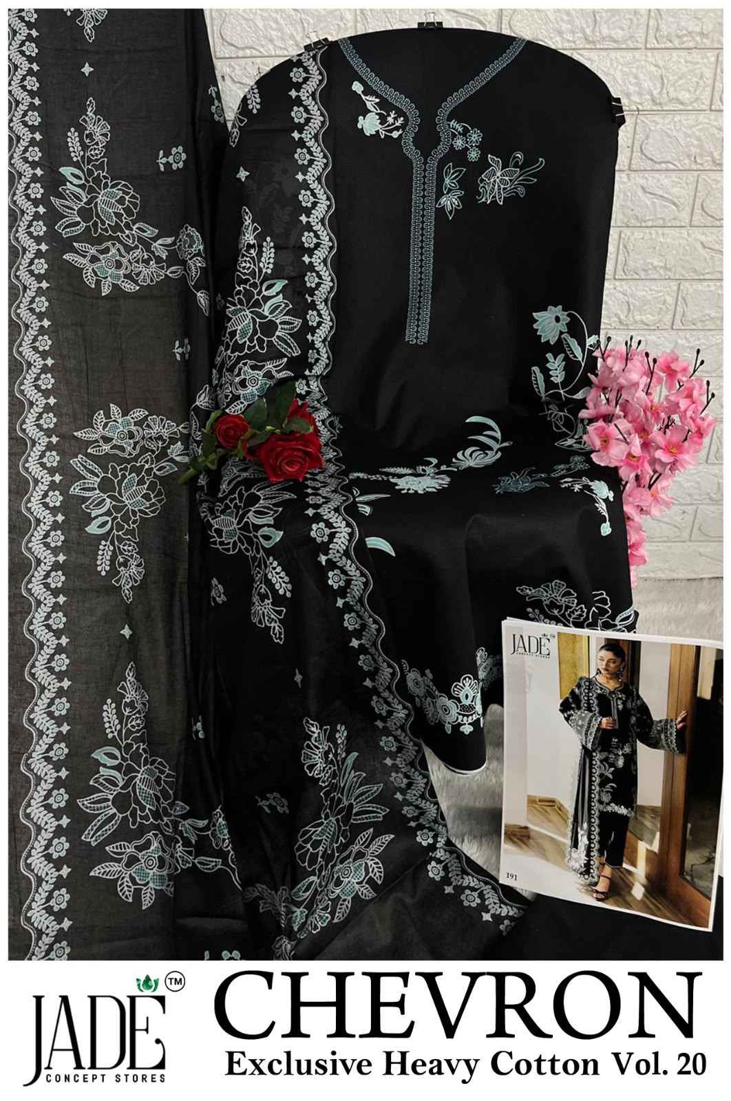 JADE CHEVRON VOL-20 EXCLUSIVE HEAVY COTTON DRESS MATERIAL