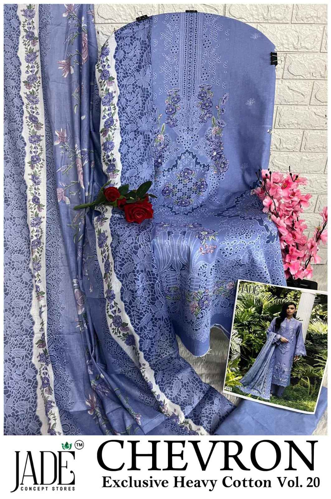 JADE CHEVRON VOL-20 EXCLUSIVE HEAVY COTTON DRESS MATERIAL