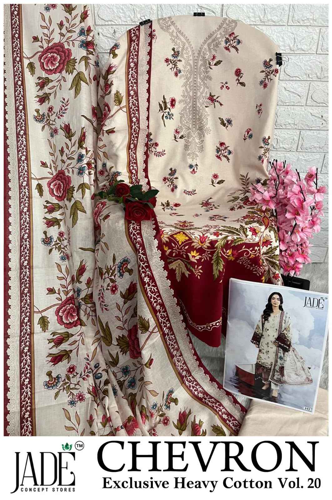 JADE CHEVRON VOL-20 EXCLUSIVE HEAVY COTTON DRESS MATERIAL