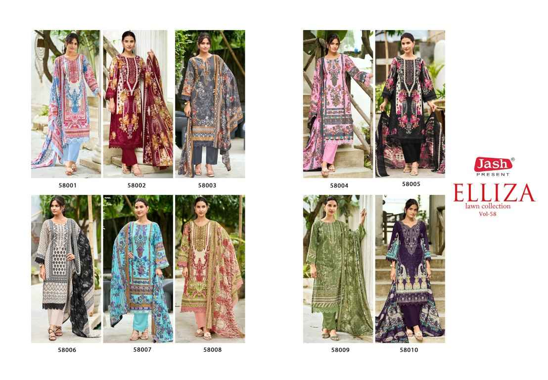JASH ELLIZA VOL-58 PURE COTTON DRESS MATERIAL 