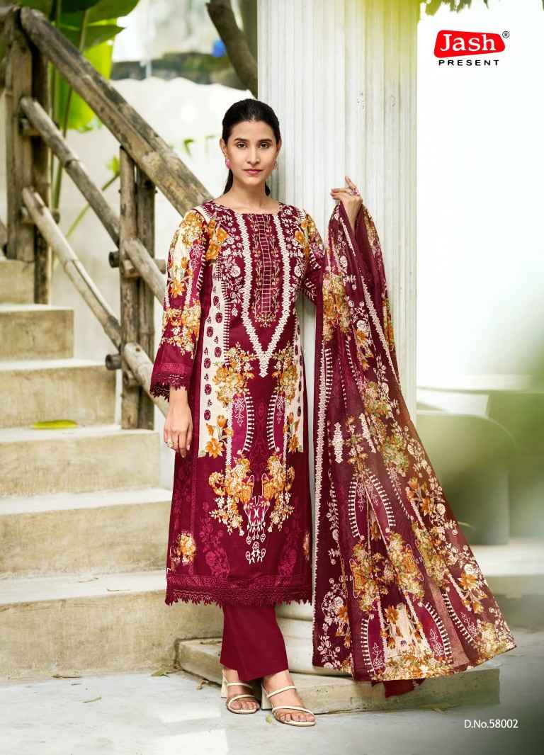 JASH ELLIZA VOL-58 PURE COTTON DRESS MATERIAL 