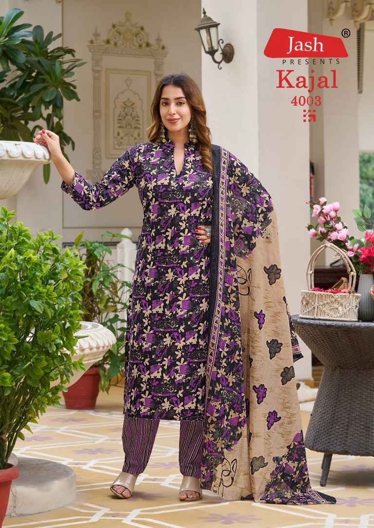 JASH KAJAL VOL-4 PURE COTTON PRINTED DRESS MATERIAL