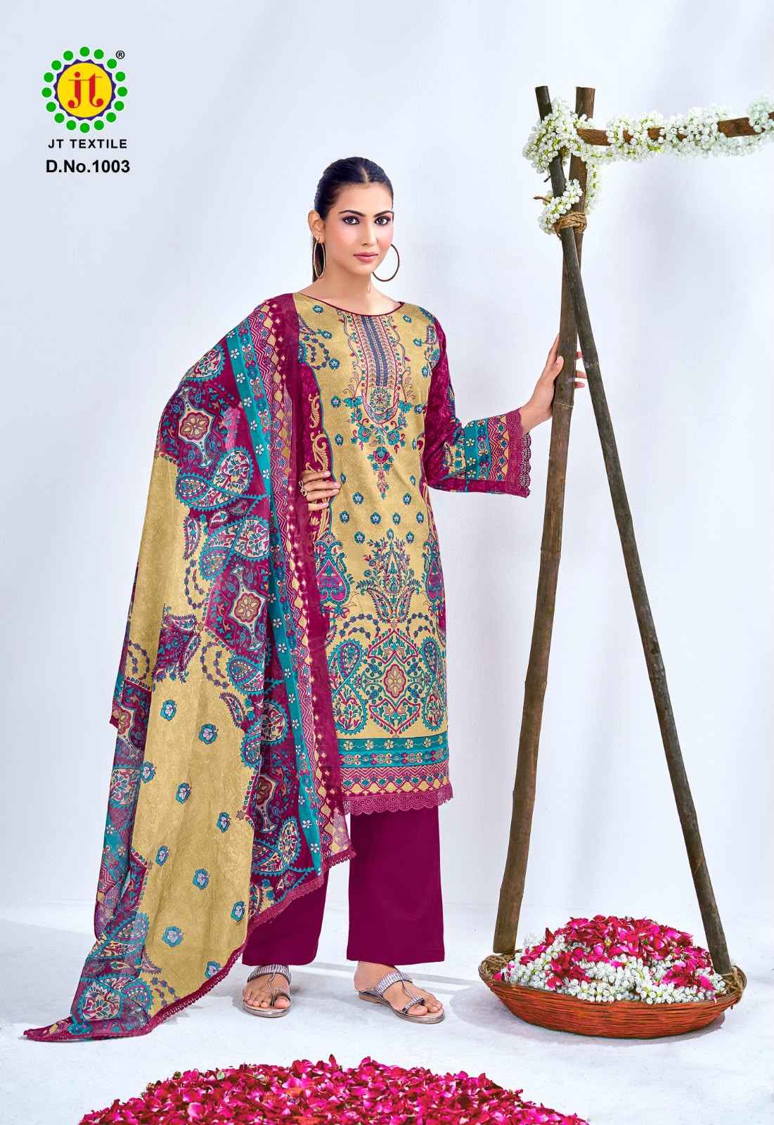 JT AAFREEN NOOR COTTON PREMIUM DRESS MATERIAL 