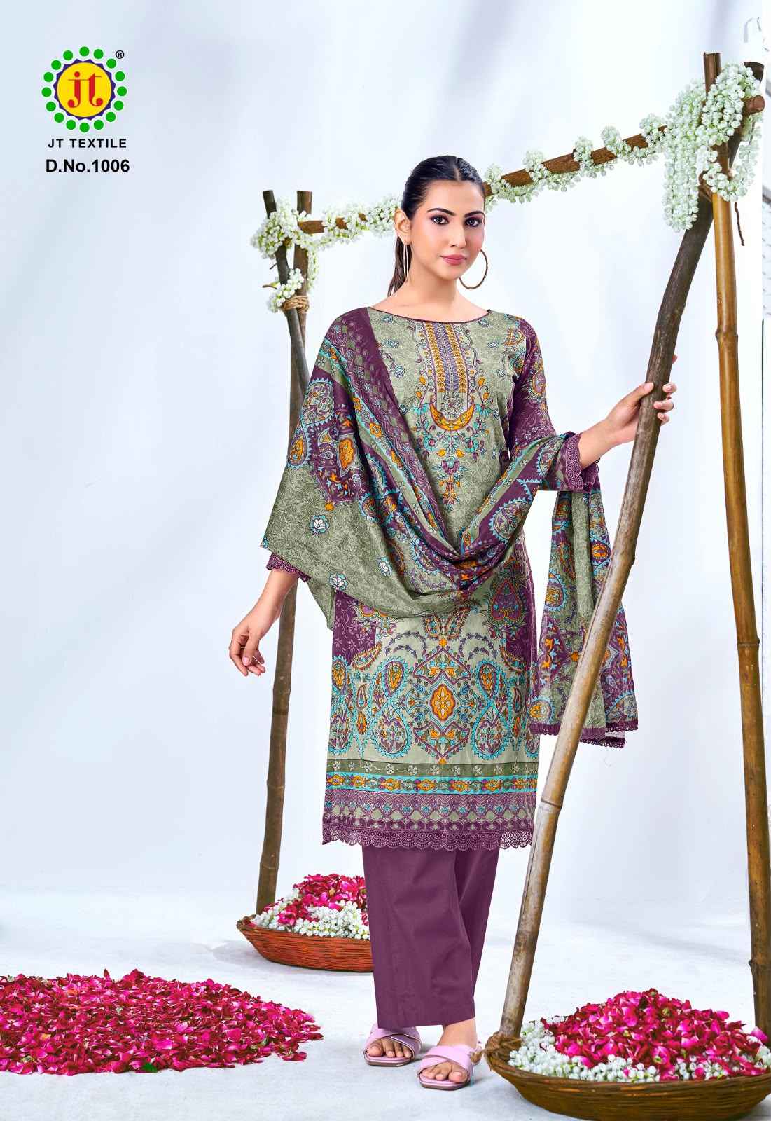 JT AAFREEN NOOR COTTON PREMIUM DRESS MATERIAL 