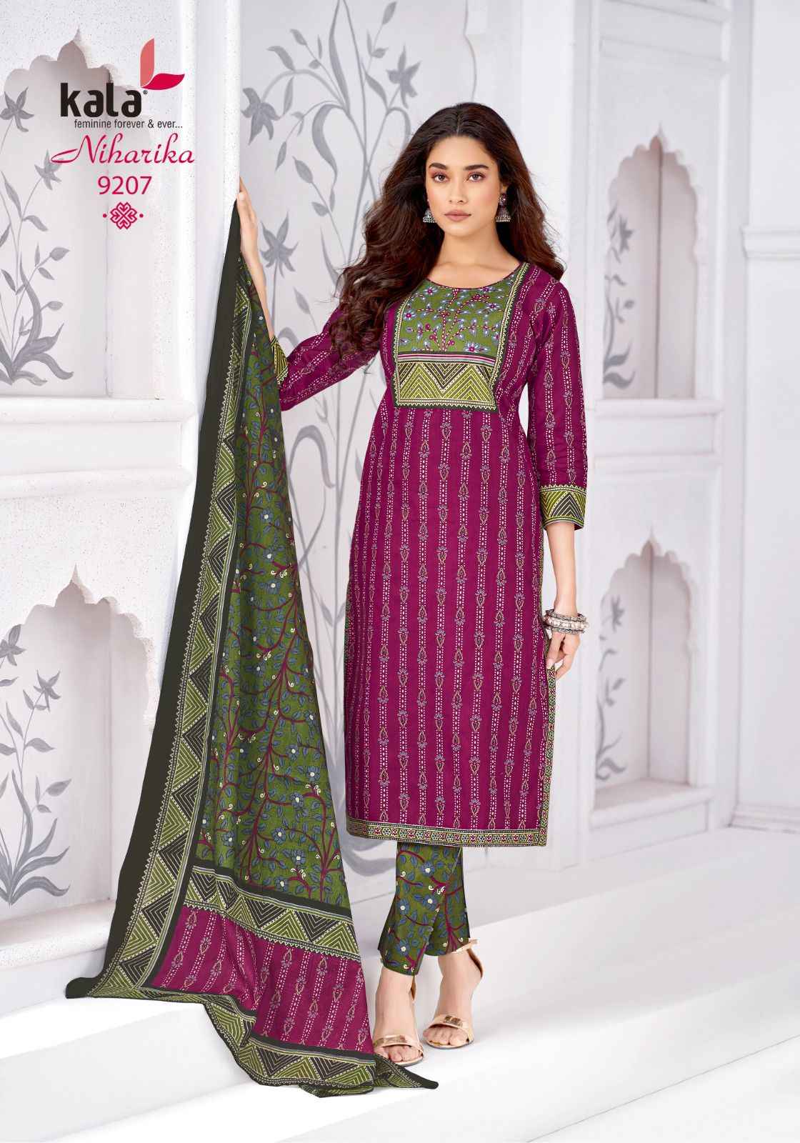 KALA NIHARIKA VOL-6 PURE COTTON READYMADE SUIT 