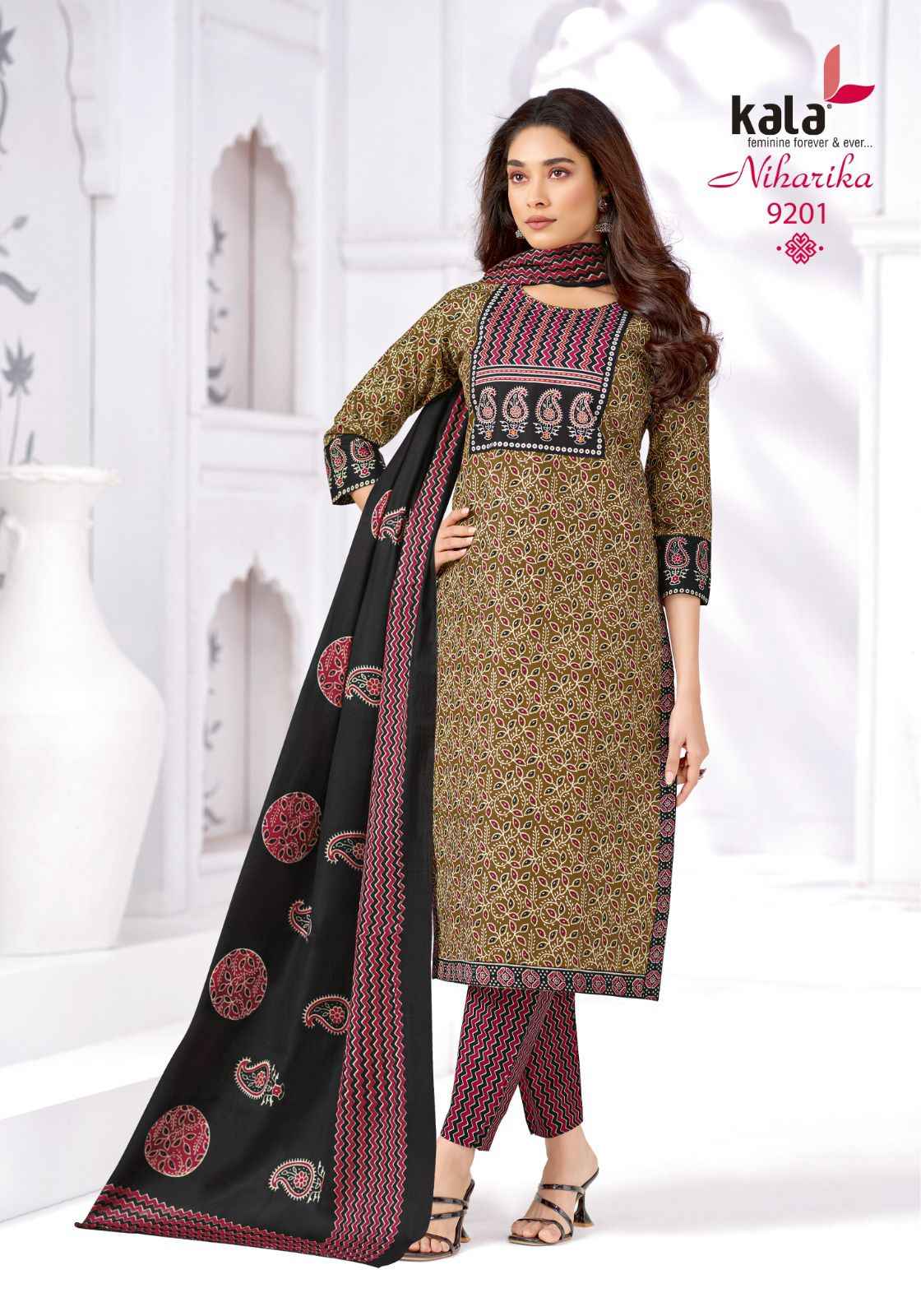 KALA NIHARIKA VOL-6 PURE COTTON READYMADE SUIT 