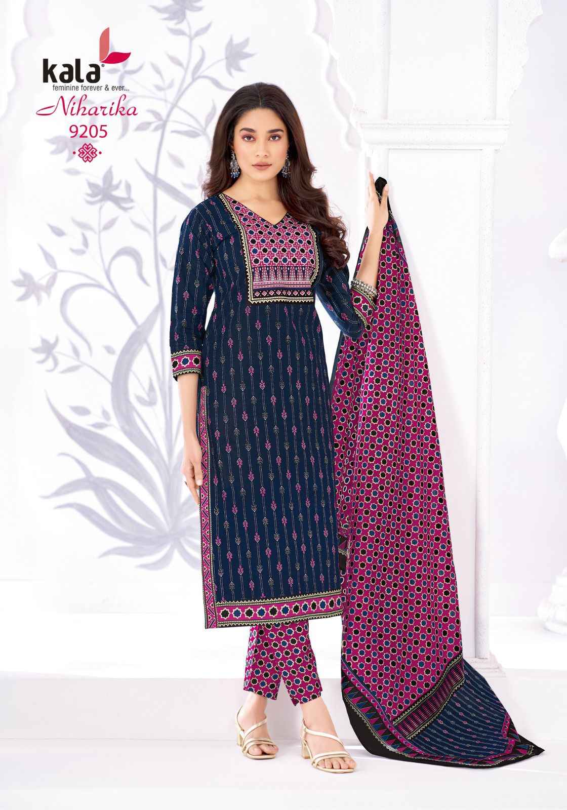 KALA NIHARIKA VOL-6 PURE COTTON READYMADE SUIT 