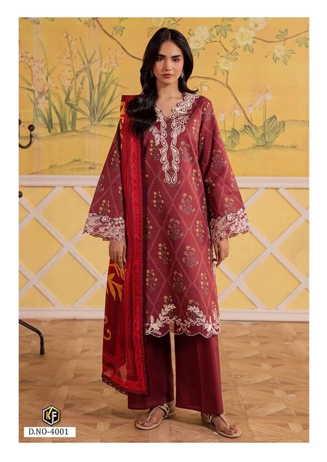 KEVAL FAB ELAYA VOL-4 HEAVY LAWN COTTON PRINTED DRESS MATERIAL