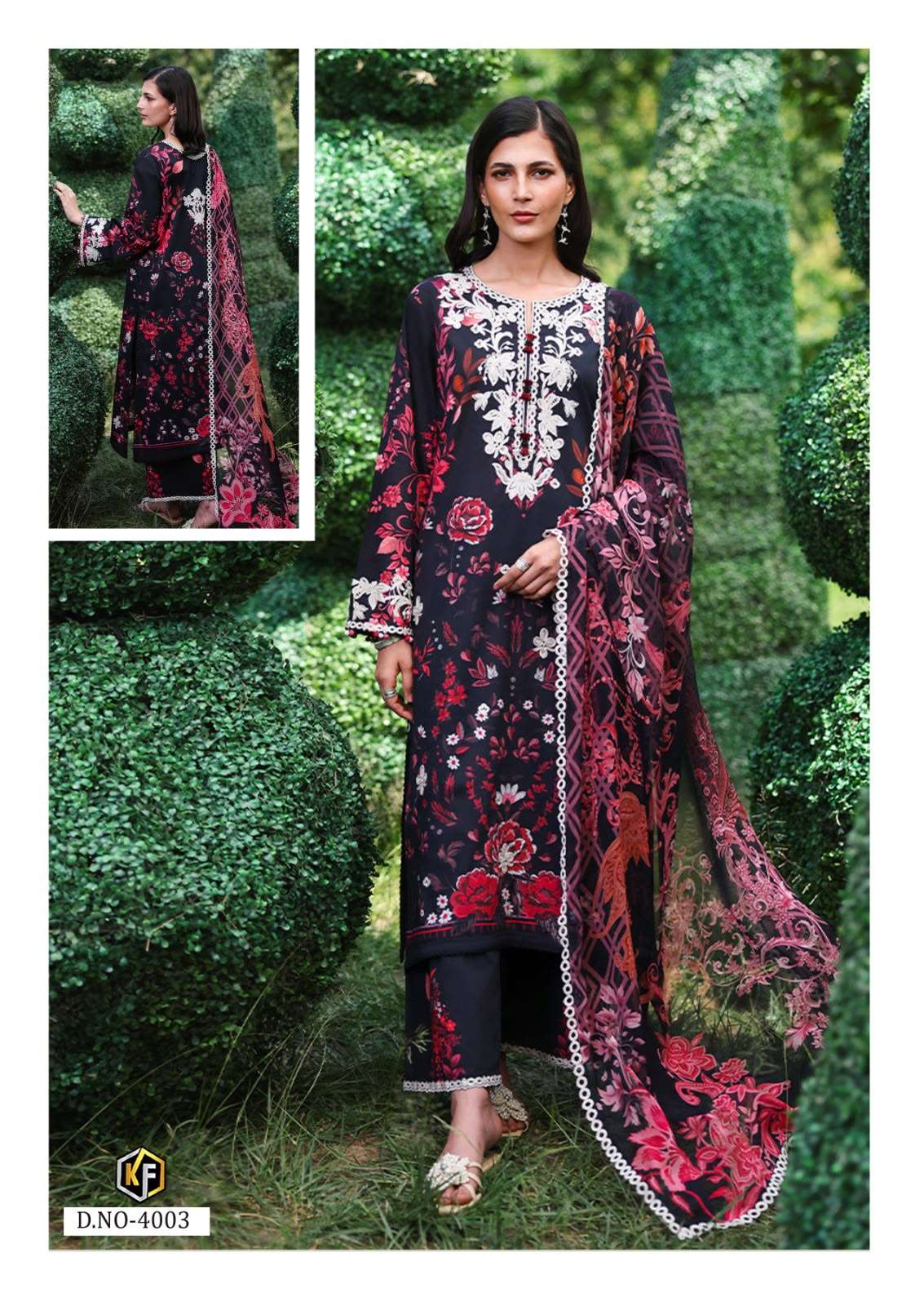 KEVAL FAB ELAYA VOL-4 HEAVY LAWN COTTON PRINTED DRESS MATERIAL