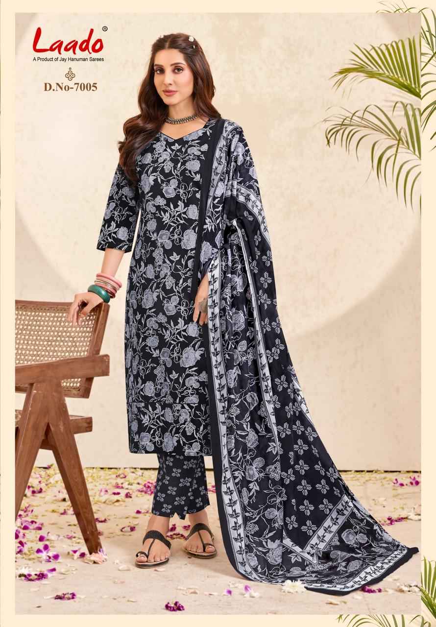 LAADO NARGIS VOL-7 PURE COTTON PRINTED READYMADE SUIT