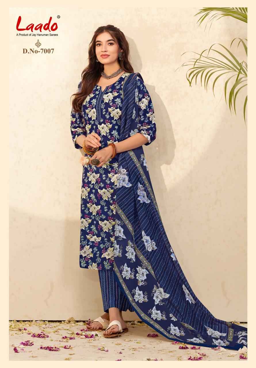 LAADO NARGIS VOL-7 PURE COTTON PRINTED READYMADE SUIT