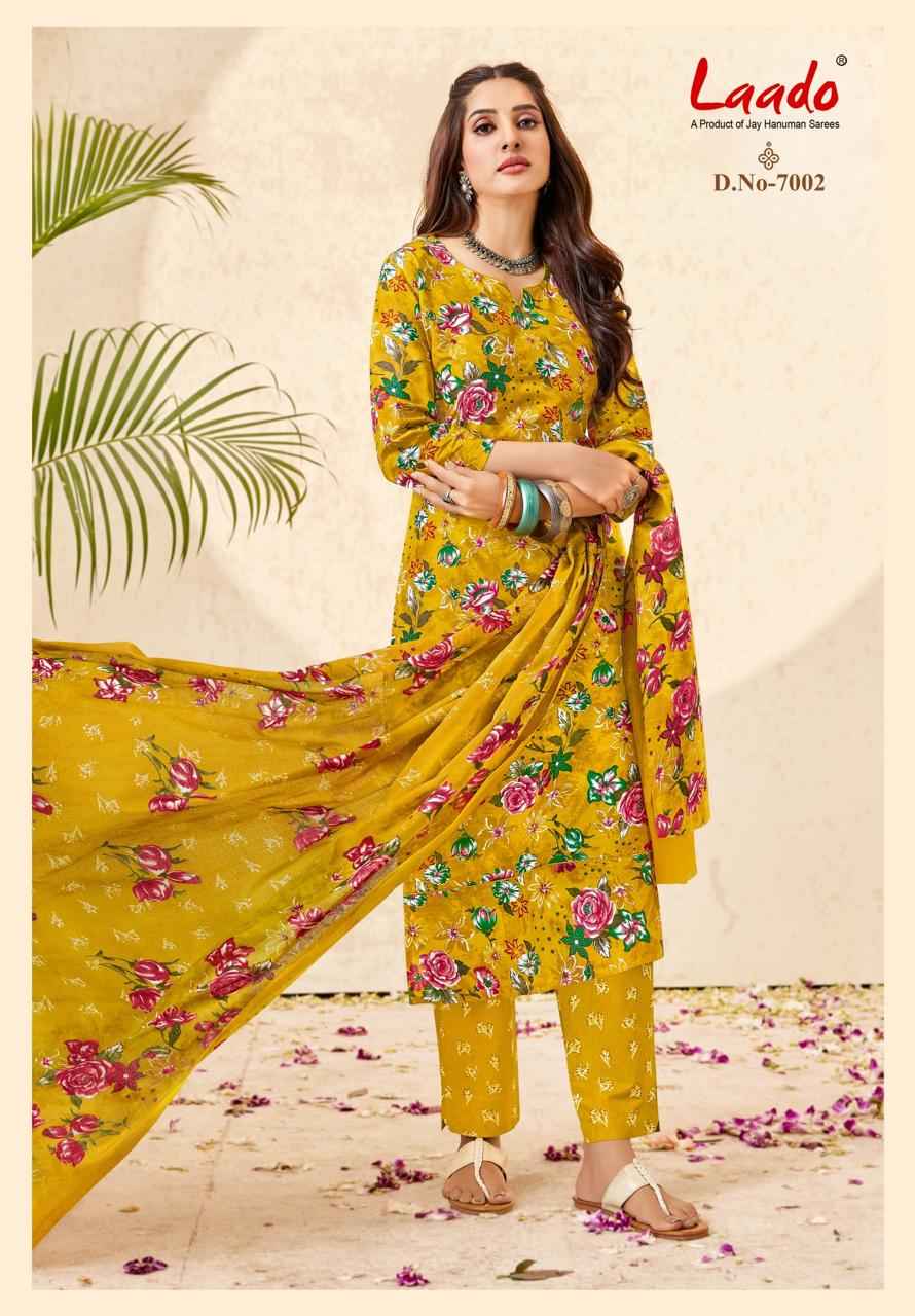 LAADO NARGIS VOL-7 PURE COTTON PRINTED READYMADE SUIT