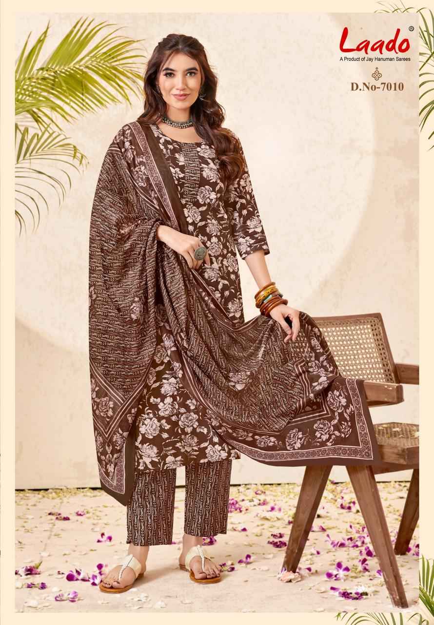 LAADO NARGIS VOL-7 PURE COTTON PRINTED READYMADE SUIT