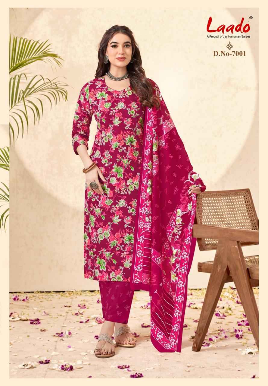 LAADO NARGIS VOL-7 PURE COTTON PRINTED READYMADE SUIT