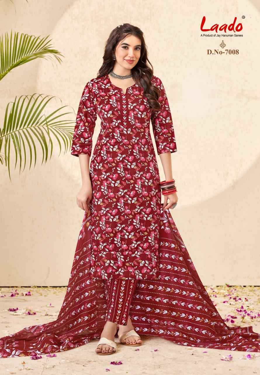 LAADO NARGIS VOL-7 PURE COTTON PRINTED READYMADE SUIT