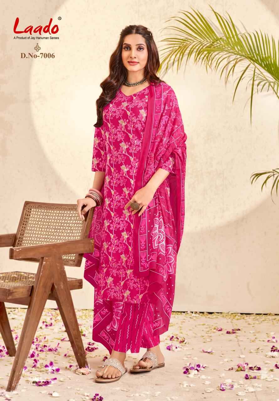 LAADO NARGIS VOL-7 PURE COTTON PRINTED READYMADE SUIT